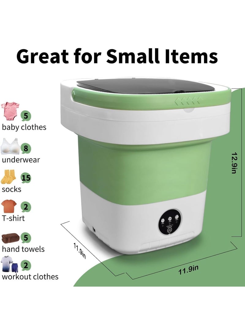 Portable Mini Foldable Washing Machine – Compact 16L Washer for Baby Clothes, Socks & Underwear | Space-Saving & Automatic, Easy to Use, Travel Laundry Machine, Top Loading 110V/240V - Image 2