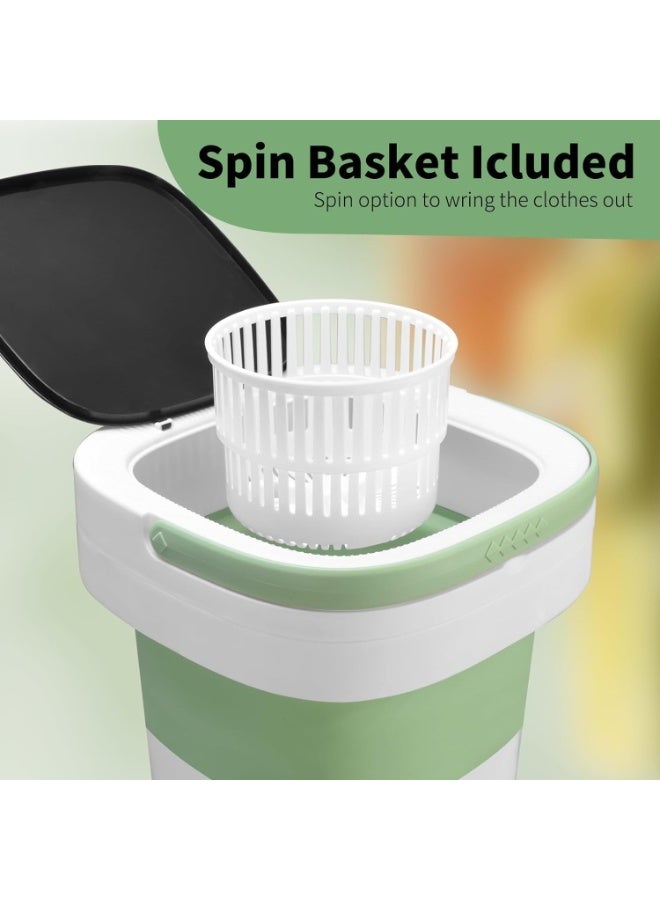Portable Mini Foldable Washing Machine – Compact 16L Washer for Baby Clothes, Socks & Underwear | Space-Saving & Automatic, Easy to Use, Travel Laundry Machine, Top Loading 110V/240V - Image 4