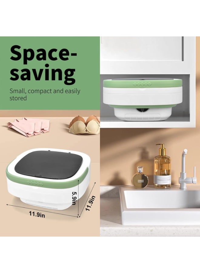 Portable Mini Foldable Washing Machine – Compact 16L Washer for Baby Clothes, Socks & Underwear | Space-Saving & Automatic, Easy to Use, Travel Laundry Machine, Top Loading 110V/240V - Image 3