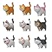 Halloluck 9 Pack Cute Miniature Cat Figure Animal Cat Characters Decor Mini Figure Collection Decor Cake Topper Plant Automobile DecorationLandscape Scenes - Image 4