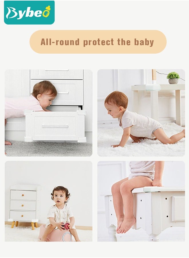 Bybeo - Baby Proofing Edge and Corner Guard Protector Set For Furniture Or Tables, 4m Edges & 4 Foam Corners - Image 1