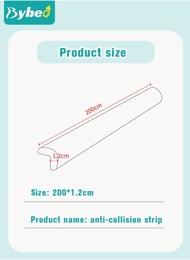 Bybeo - Baby Proofing Edge and Corner Guard Protector Set For Furniture Or Tables, 4m Edges & 4 Foam Corners - Image 1