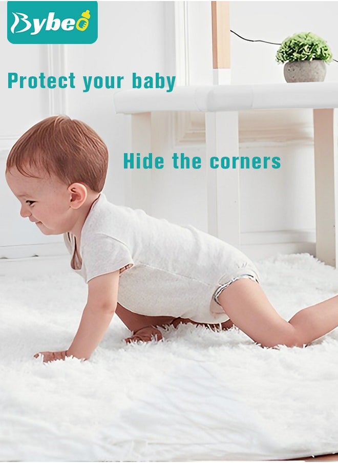 Bybeo - Baby Proofing Edge and Corner Guard Protector Set For Furniture Or Tables, 4m Edges & 4 Foam Corners - Image 1