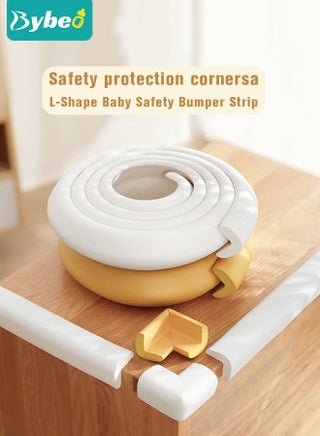Baby Proofing Edge and Corner Guard Protector Set For Furniture Or Tables, 4m Edges & 8 Foam Corners - view 2