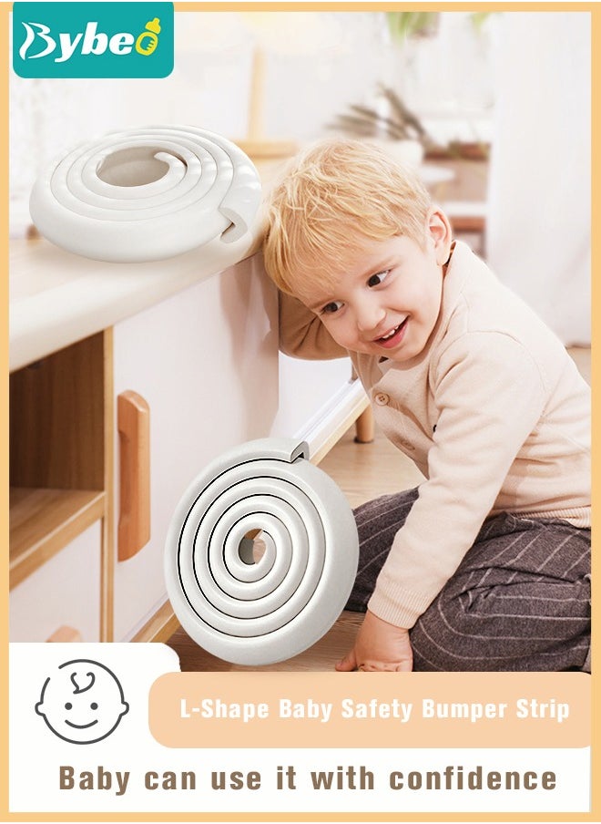 Bybeo - Baby Proofing Edge and Corner Guard Protector Set For Furniture Or Tables, 4m Edges & 4 Foam Corners - Image 1