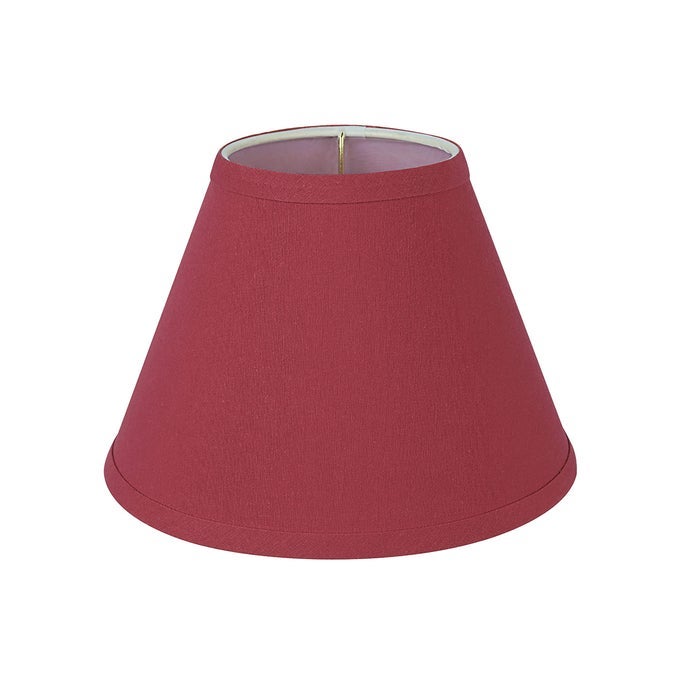 58879A TRANSITIONAL EMPIRE SHAPE UNO CONSTRUCTION LAMP SHADE IN SCARLET RED 6 TOP X 12 BOTTOM X 9 SLANT HEIGHT