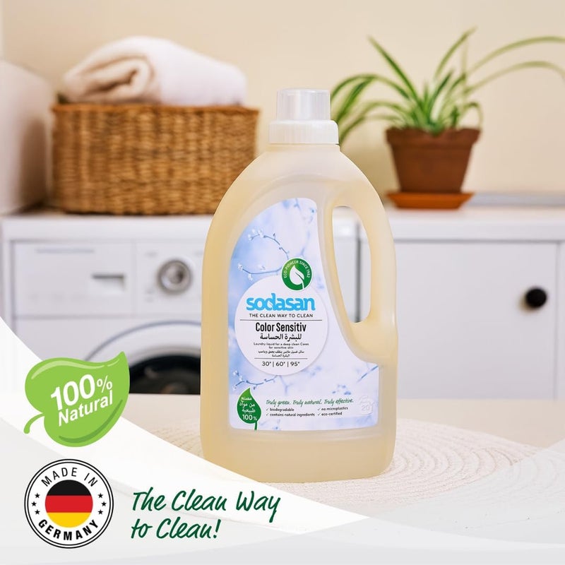 Sodasan Sensitive Laundry Liquid Detergent 1.5L - Image 3