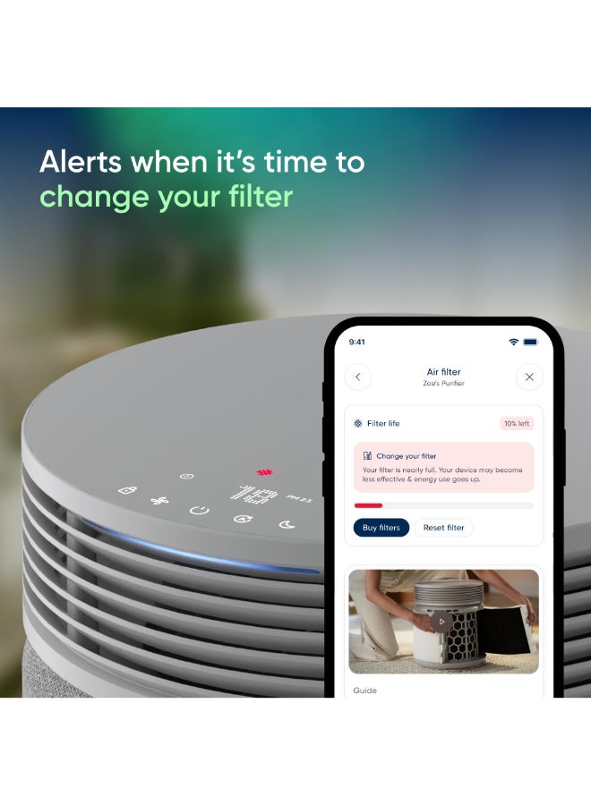 Blueair فلتر بديل كبير أزرق 4.0، فلتر HEPA لجزيئات + كربون + OdorFence، بديل أصلي لسلسلة أزرق 4.0، يزيل 99.97% من الجزيئات المحمولة في الهواء، استخدام لمدة 6-9 أشهر - Image 5