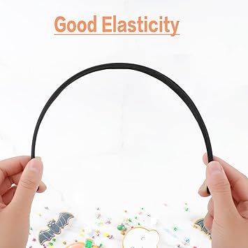 Dimeho 2 PCS Padded Headbands Wide Sponge Hairband 07inch No Slip Fashion Hair Band Plain Solid Hair Hoops Simple Headwear Holiday DIY Styling Tools Hair Accessories for Women Girls - Image 5
