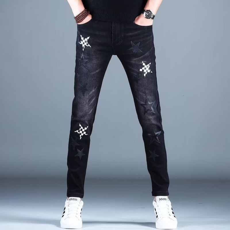Unisex Classic Denim Jeans Loose Fit Daily Outdoor Wear - Image 1