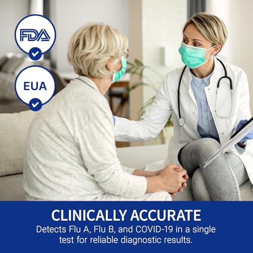 CorDx TyFast 10 Mins Flu A/B & Covid 19 Multiplex Rapid Test, Results in 10 Minutes—Precision Skip The 15 Wait, EUA Authorized, at Home 3 in 1 Combo Kit, 5 Tests, Use-Friendly & No Discomfort - Image 5