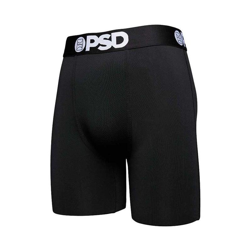 PSD شورت بوكسر أسود صلب للرجال من PSD، أسود، L - Image 1
