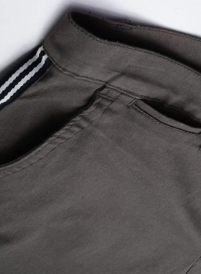 The Indian Garage Co Men Slim Fit Solid Mid-Rise Chinos