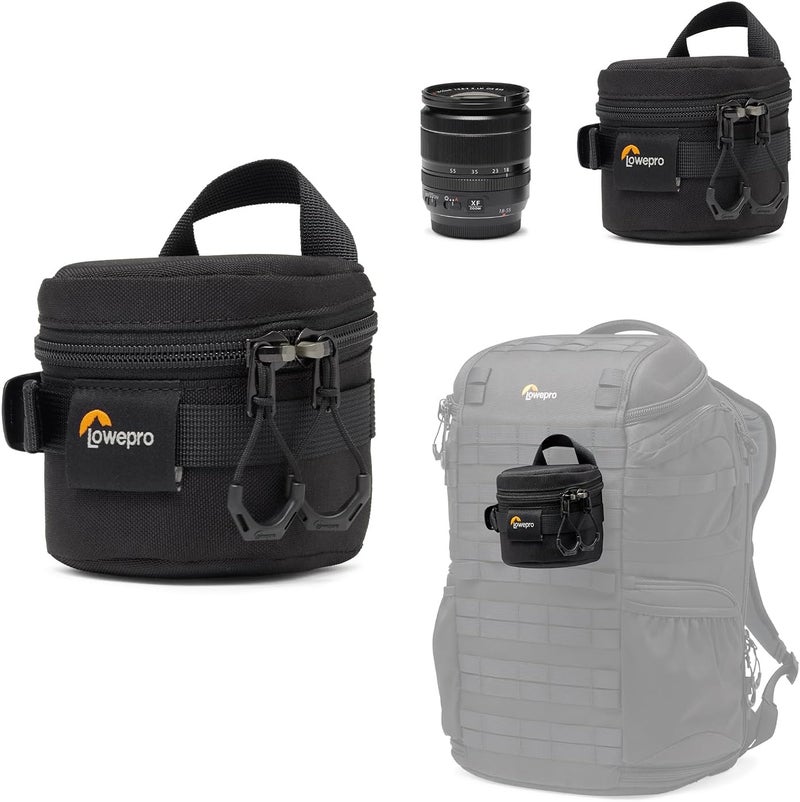 Lowepro ProTactic LCS 8 x 8 III Camera Lens Case, Camera Lens Pouch Bag, fits 50mm F/1.8, for DSLR and Mirrorless Cameras, Vol-0.3L Dim: 3.15x3.15x3.15in, Camera Bag, for Photographer/Videographer - Image 1