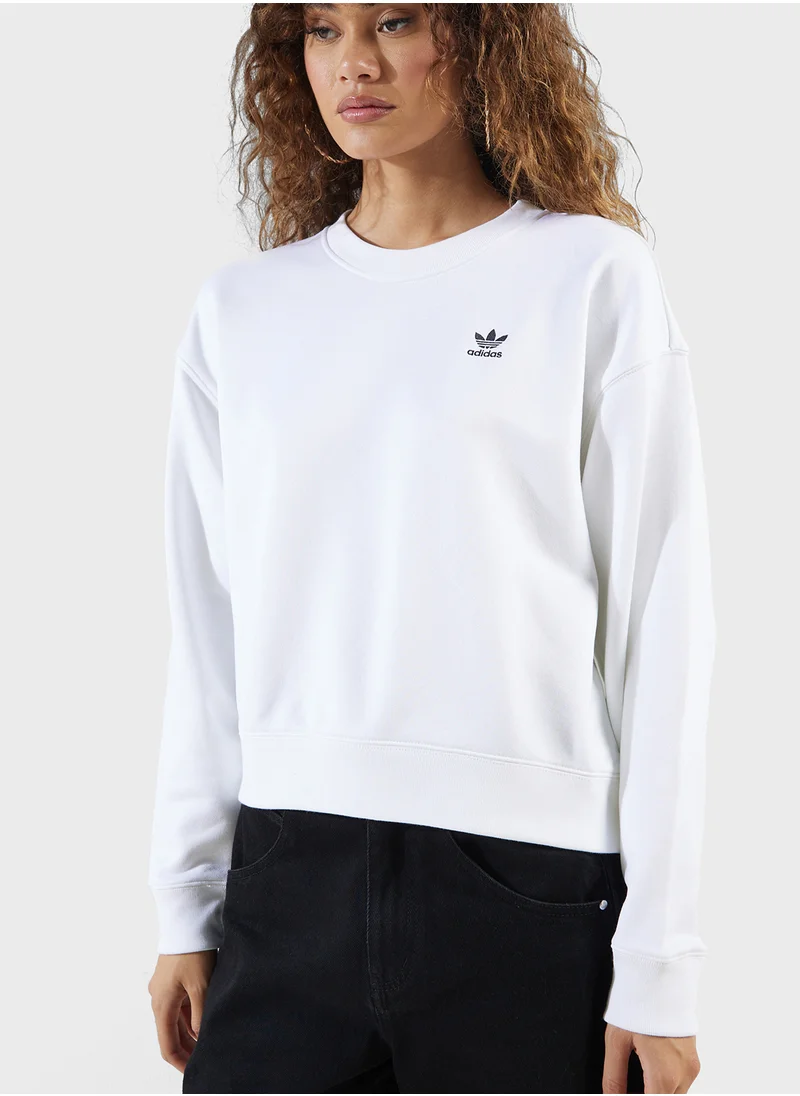 adidas Originals Trefoil Cropped Sweatshirt