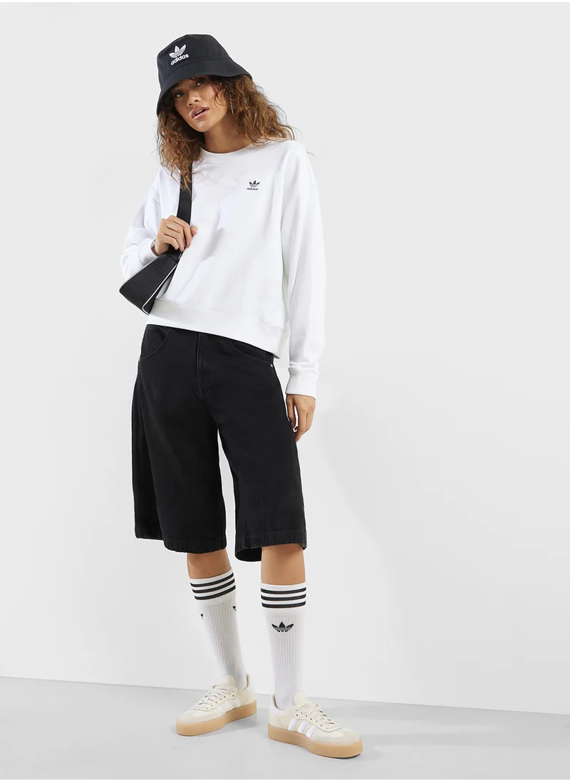 adidas Originals Trefoil Cropped Sweatshirt
