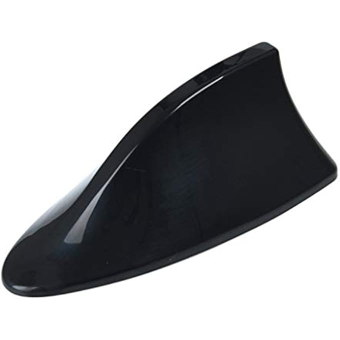 rayihni Shark Fin Roof Antenna Aerial FmAm Radio Signal Decoration Car Trim Black - Image 2