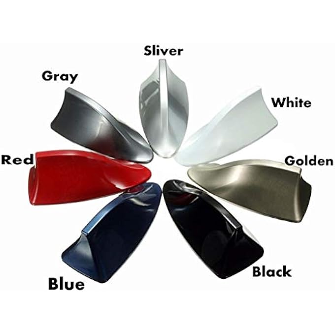 rayihni Shark Fin Roof Antenna Aerial FmAm Radio Signal Decoration Car Trim Black - Image 5