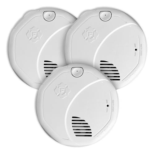 First Alert Interconnect Hardwire Dual Sensor Smoke Alarm with Battery Backup SM300AC 3Pack - Image 1