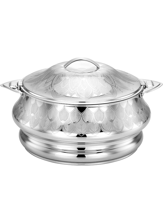Stainless Steel Salena Hot Pot Silver   3.5 Liters