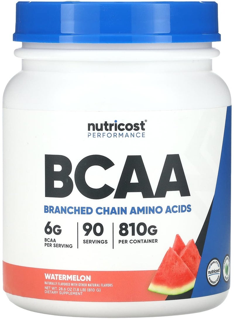 Nutricost Performance, BCAA, Watermelon, 1.8 lb (810 g)