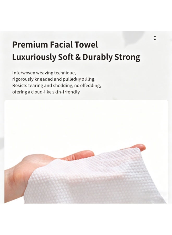 Disposable Face Towels, Thickened Cleaning Wipes, 120 Pieces, Soft Facial Cleansing Tissues - Image 4