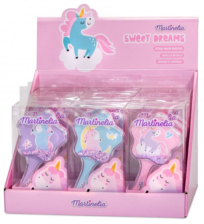 Martinelia Sweet Dreams Unicorn Glitter Star Hair Brush (Assorted) - Image 1