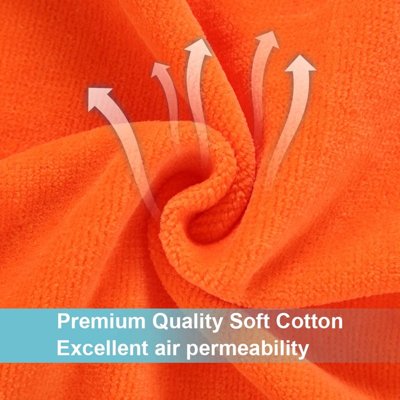 MICHLEY Animal Hooded Baby Towel Washcloth, Toddler Premium Cotton Absorbent Bathrobe for Girls Boys 0-6T (Fox) - Image 5