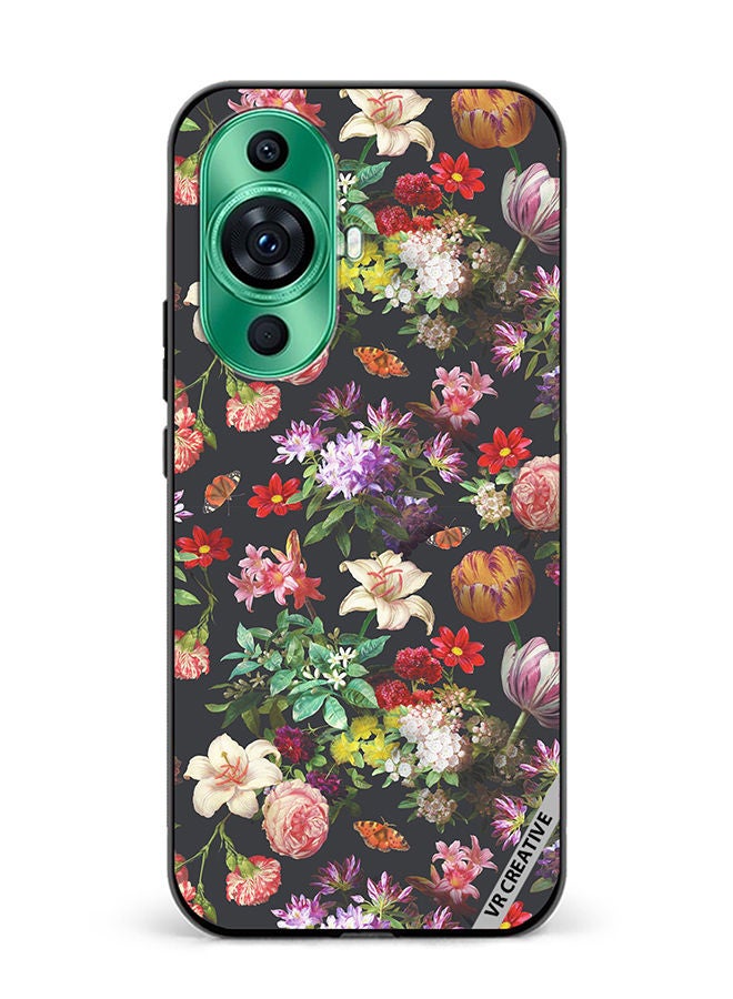 VR CREATIVE Protective Case Cover For Huawei nova 11 Ultra Vintage Flower Design Multicolour - Image 1