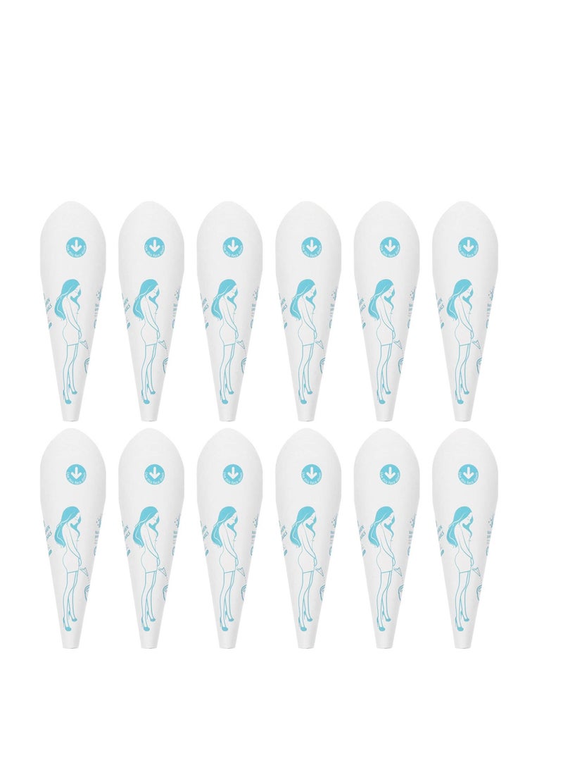 Generic - Disposable Female Urination Device Portable Girls Urinal Funnel Outside Pee Cup Waterproof Paper Standing Pee Disposable Cups for Camping, Hiking, Pregnant (White 10pcs) - Image 1