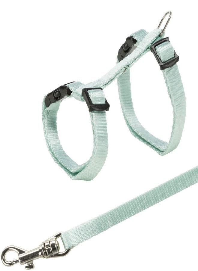 Trixie: - Cat Harness with Leash | Comes with Snap Buckles which Makes it Easier to Use | Strong D-Ring Keeps The Harness and Leash in Place | Assorted Colours - 22-42 cm/10 mm, 1.25 m - Image 3