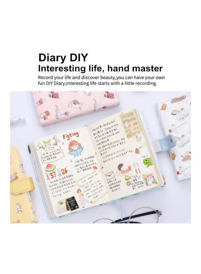 طابعة حرارية صغيرة محمولة مع لفة ورق واحدة باللون الأبيض/البني - Image 4