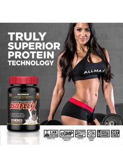 AllMax Nutrition ISOFLEX Whey Protein Powder, Whey Protein Isolate, 27g Protein, Chocolate Mint, 2 Pound  - Image 2