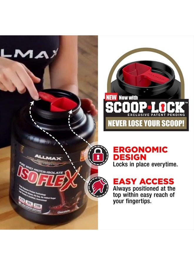 AllMax Nutrition مسحوق بروتين مصل اللبن ISOFLEX، عزل بروتين مصل اللبن، 27 جرام بروتين، نعناع الشوكولاتة، 2 باوند - Image 3