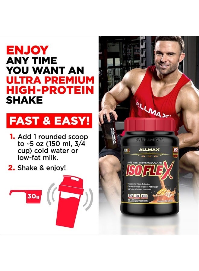 AllMax Nutrition مسحوق بروتين مصل اللبن ISOFLEX، عزل بروتين مصل اللبن، 27 جرام بروتين، نعناع الشوكولاتة، 2 باوند - Image 5