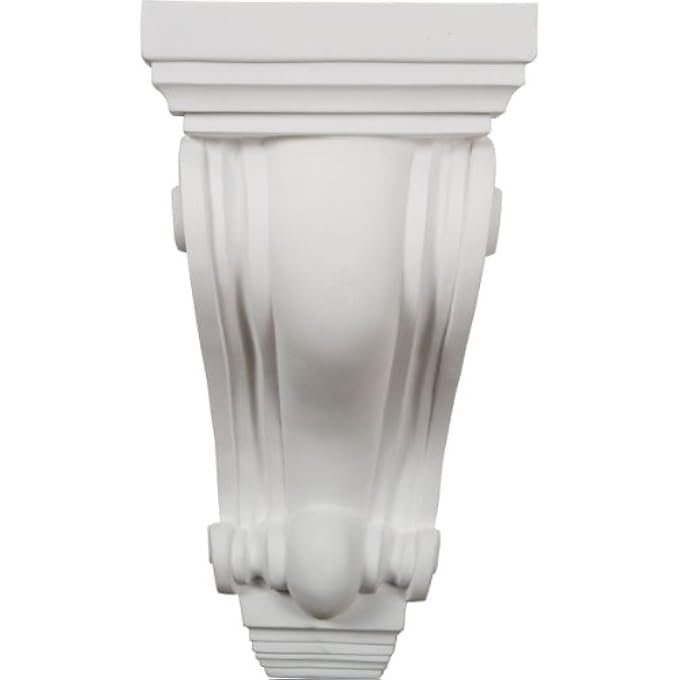 COR07X06X14DE 7 3/4-INCH W X 6 1/2-INCH D X 14 1/4-INCH H DEVON CORBEL, WHITE - Image 3