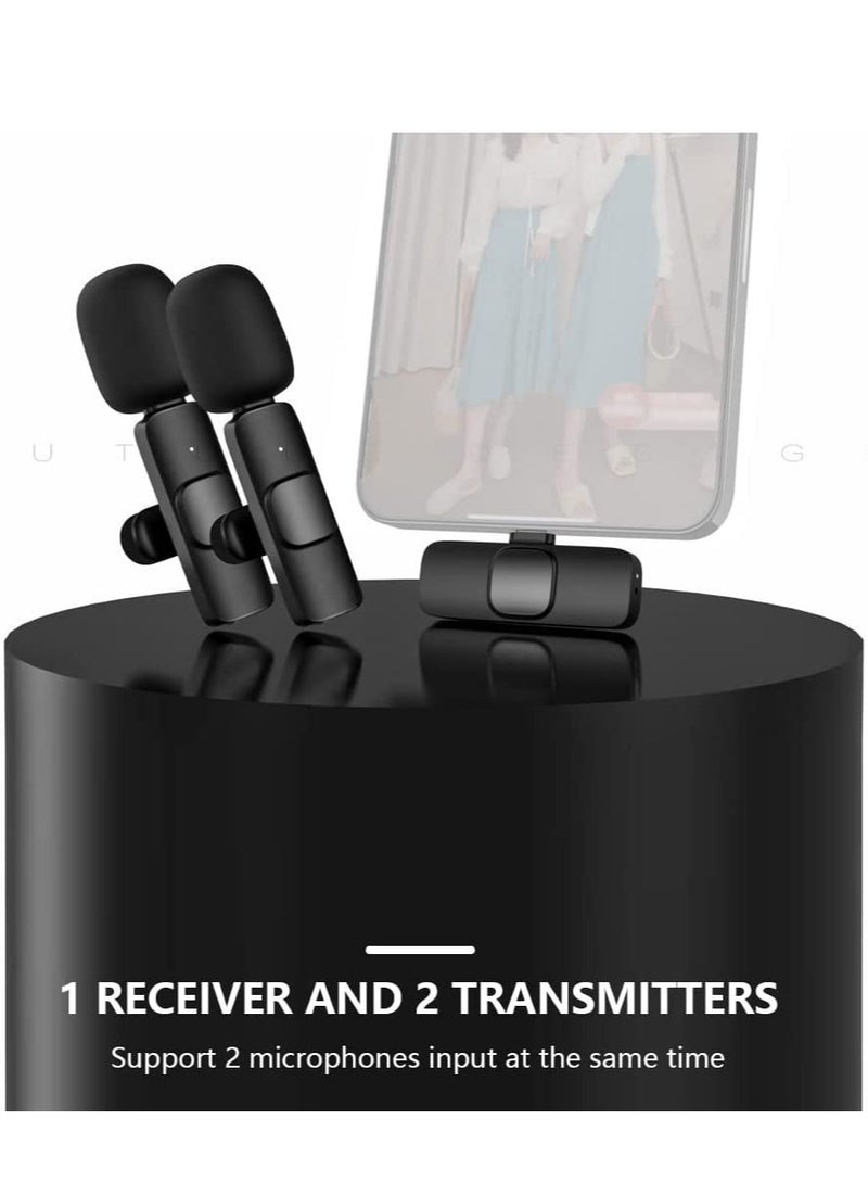ELTRAZONE Mini Wireless Clip-on Lavalier Microphone Omnidirectional Mic 2 Transmitter 1 Receiver with Wind Replacement for iOS Smartphone Live Stream Interview Video Conference Online Teaching - Image 5