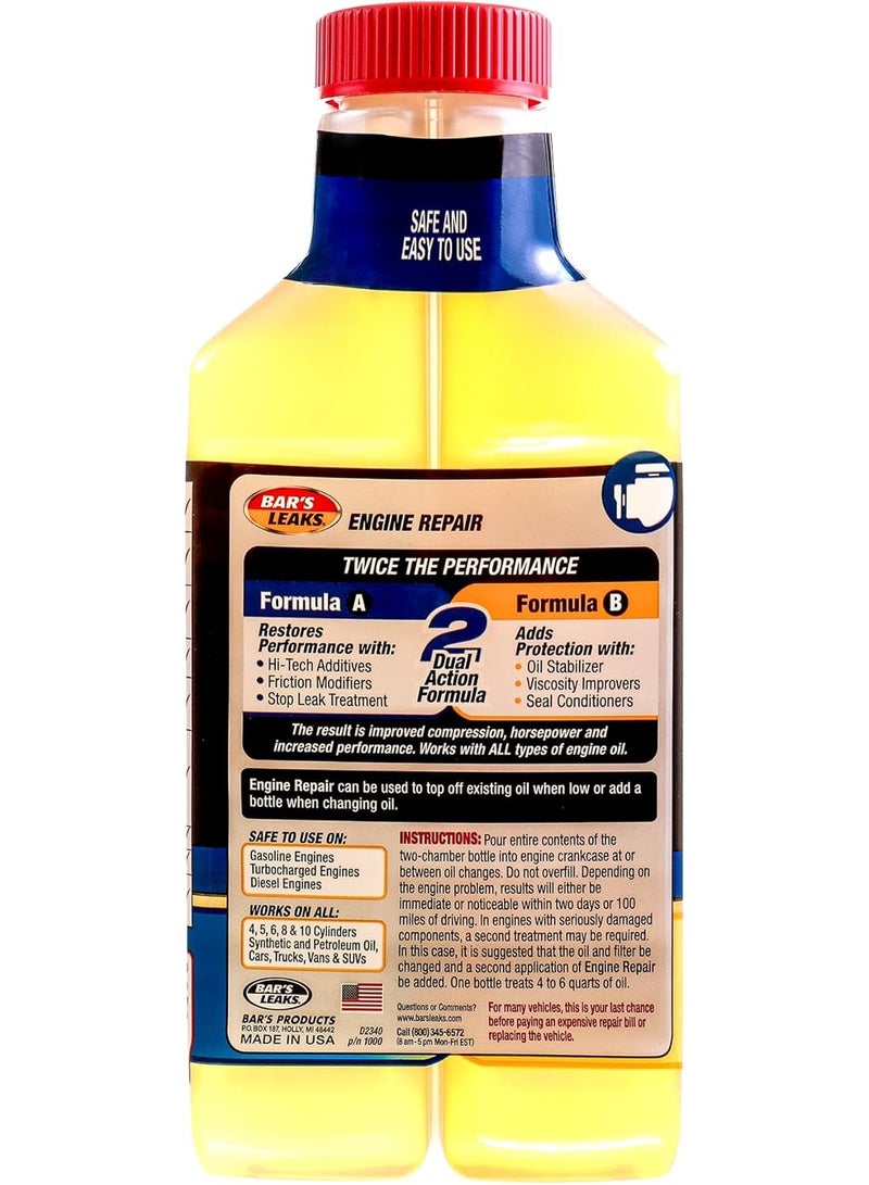 Bar's Leaks 1000 High Mileage Engine Repair, 16.9 oz | Restores Performance, Increases Compression & Horsepower, Stops Leaks, Noise & Smoking - Image 2