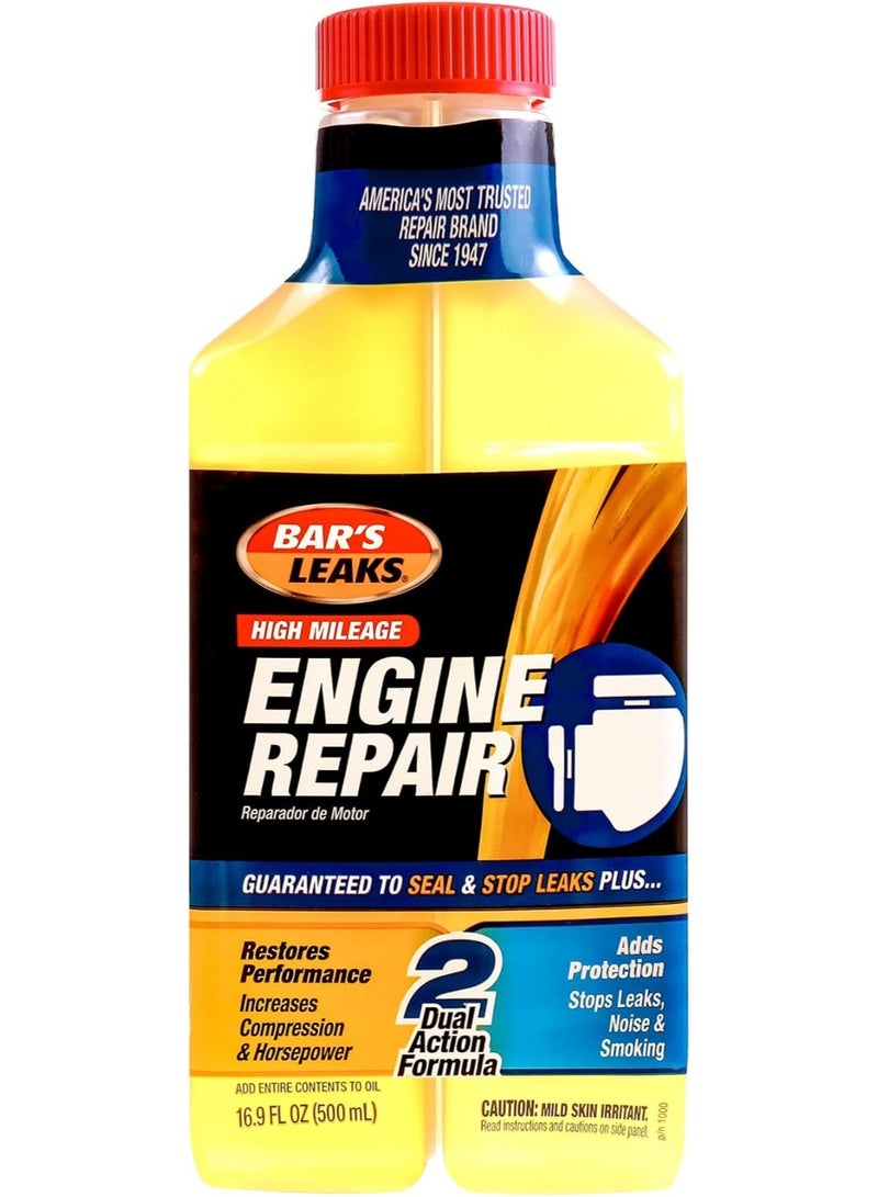 Bar's Leaks 1000 High Mileage Engine Repair, 16.9 oz | Restores Performance, Increases Compression & Horsepower, Stops Leaks, Noise & Smoking - Image 1