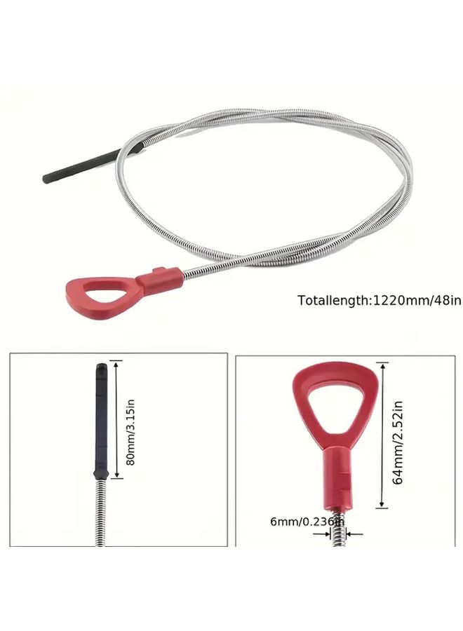 1pc Red 1220mm 722 6 Car Gearbox Oil Level Measuring Rod Suitable For Mercedes W163 W203 W208 W210 W211 W220 OEM 140589152100 Vehicle Servicing Tool Gearbox Maintenance Durable Accurate Measurement Diy Garage Tool Oil Dipstick Alternative - Image 3