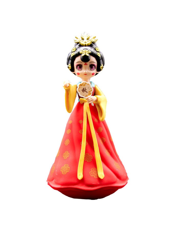 Xi'an Datang Tumbler Little Sister Cartoon Creative Home Doll Doll Ornaments Shaanxi Tourism Souvenirs-Color:Winter-Pink-Specifications:Trumpet  - Image 4