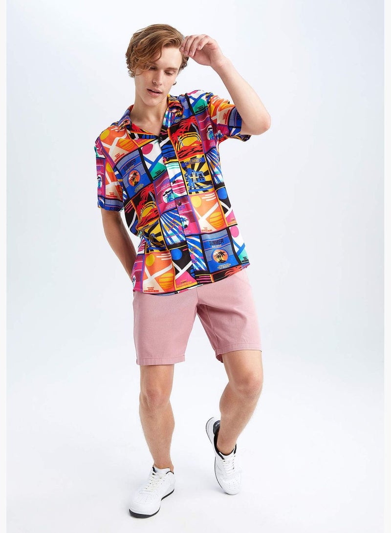 DeFacto Man Regular Fit Woven Bottom Woven Bermuda  - Image 4