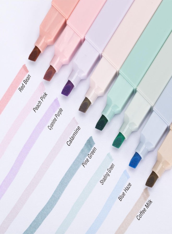 ZEYAR Aesthetic Cute Highlighter Pens, Cream colors, Chisel Tip, Water Based, Quick Dry, No Bleed for bible, four seasons color series (8 Spring Colors) - Image 3