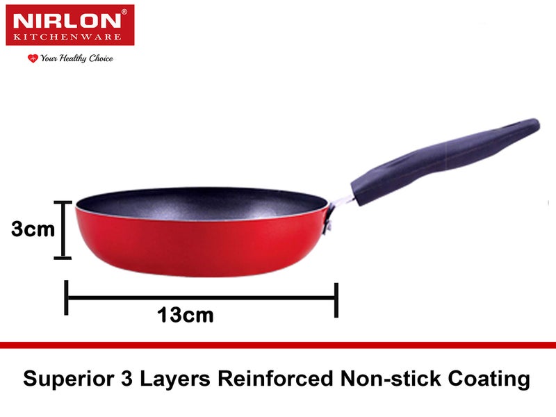 Nirlon Non Stick Coated Heat Resistance Pfoa Free Aluminium Kitchenware Gift Set of 4 Pieces (FT13_DKD(J)_CVG_CS24) - Image 4