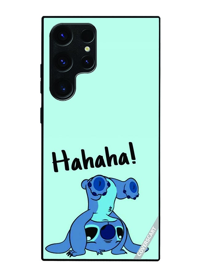 COVERSCART Protective Case Cover For Samsung Galaxy S25 Ultra Stitch Design Blue