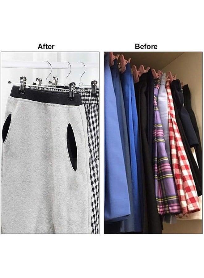 25 Pack Pants Hangers Clothes Heavy Duty Skirt with Metal Clips For Pant Jeans Hook Hanger for Shorts Trousers Shirt Coat Suit - Image 5
