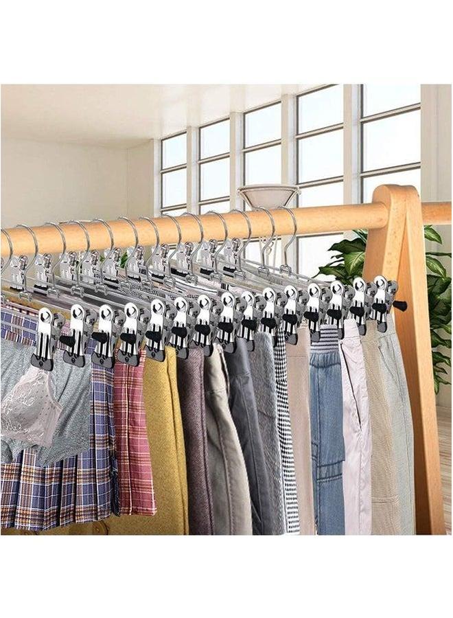 25 Pack Pants Hangers Clothes Heavy Duty Skirt with Metal Clips For Pant Jeans Hook Hanger for Shorts Trousers Shirt Coat Suit - Image 3