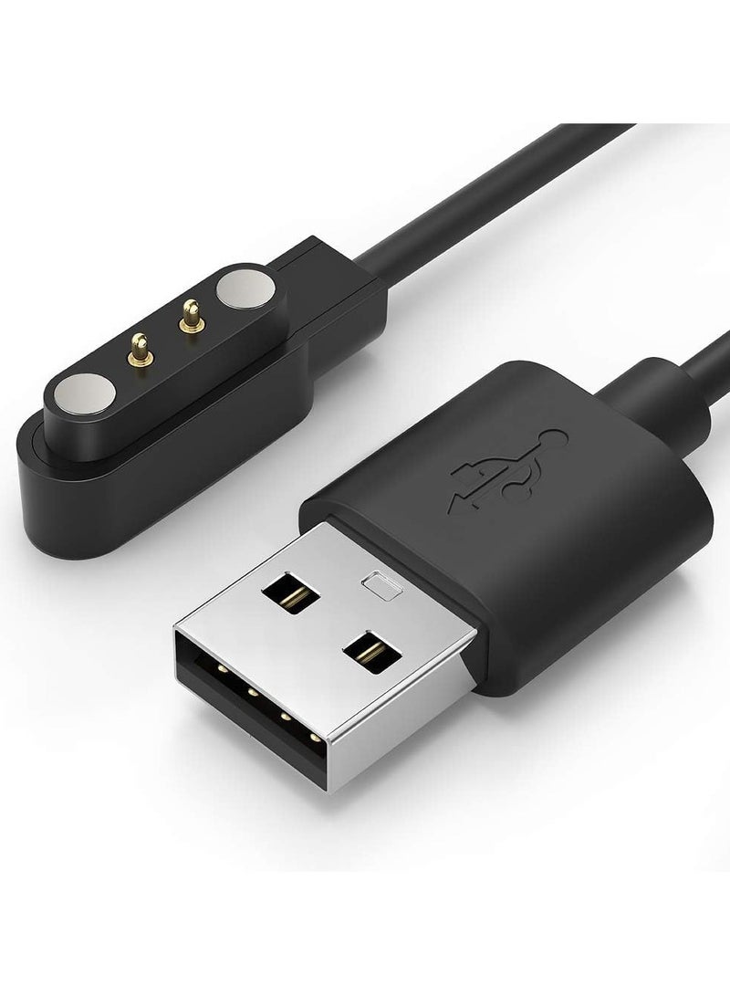 Charger Compatible with Hay.lou Solar LS05 Magnetic Charger Adapter USB Charging Dock Fast Charging Cable.Black - Image 1