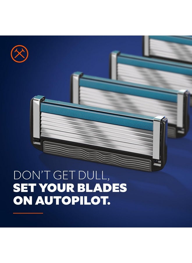 DOLLAR SHAVE CLUB Dollar Shave Club | 6-Blade Club Razor Refill Cartridges, 12 Count | Precision Cut Stainless Steel Blades with a Built-in Trimmer Blade On The Back, Designed For An Extra Close Shave, Silver/Blue  - Image 4