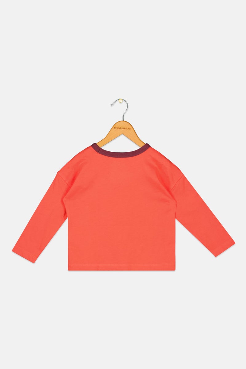 Gap x Marvel Toddlers Boy The Amazing Spiderman Long Sleeves T-Shirt, Coral - Image 2